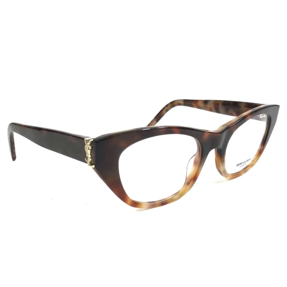 Saint Laurent Eyeglasses Frames SLM80 003 Tortoise Cat Eye Full Rim 52-19-140